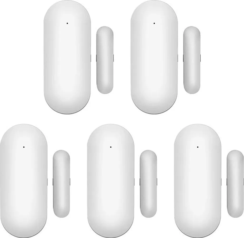 Kit 5x Sensore Contatto WiFi 24G | Per Porte e Finestre Smart Life