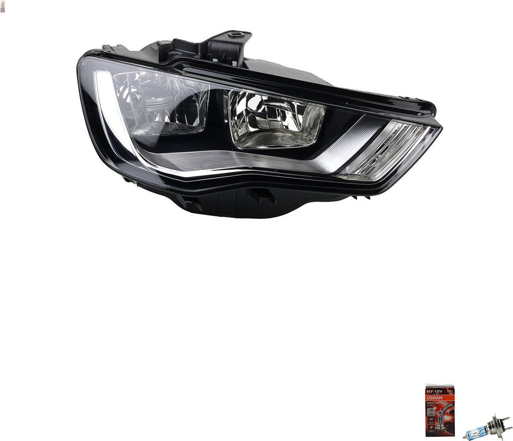 Johns, Scheinwerfer + Osram Night Breaker Laser passend für Audi A3 8V L e d Rechts 8V0941004