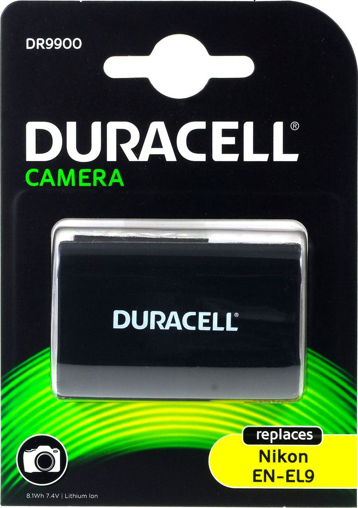 Duracell Kamera Akku für Nikon D60 7,4V 1100mAh