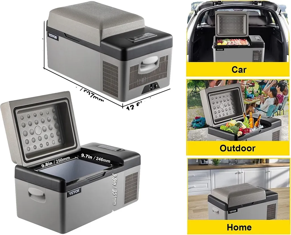 Réfrigérateur auto 20L refroidissement rapide - Glacière rigide 12V