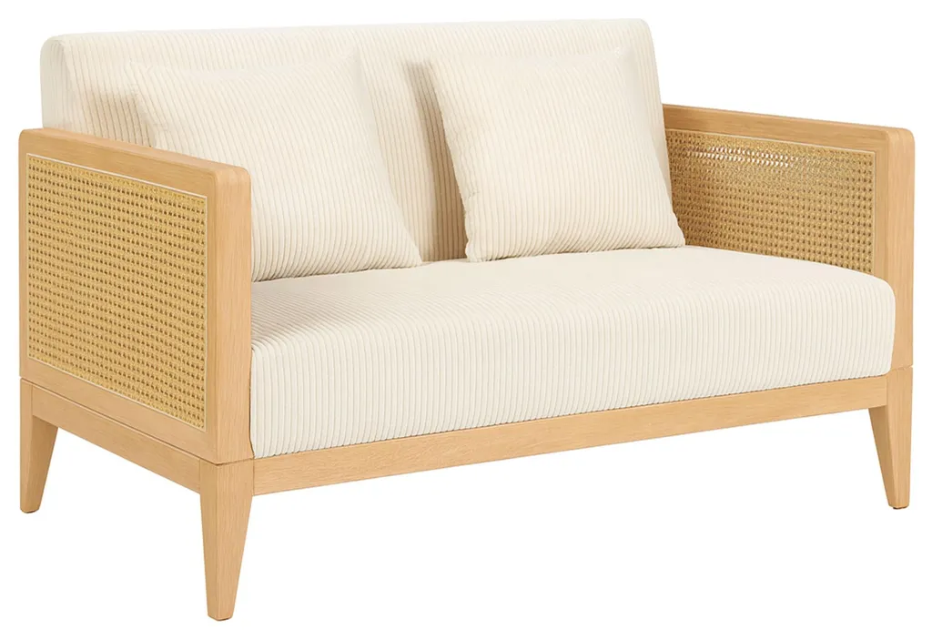 Petit Canapé 2 Places Design pour Coin Détente et Salon Style Naturel