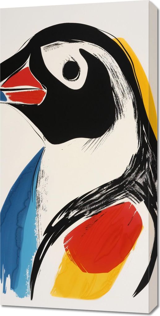 Bild 50x100cm Vogelporträt
