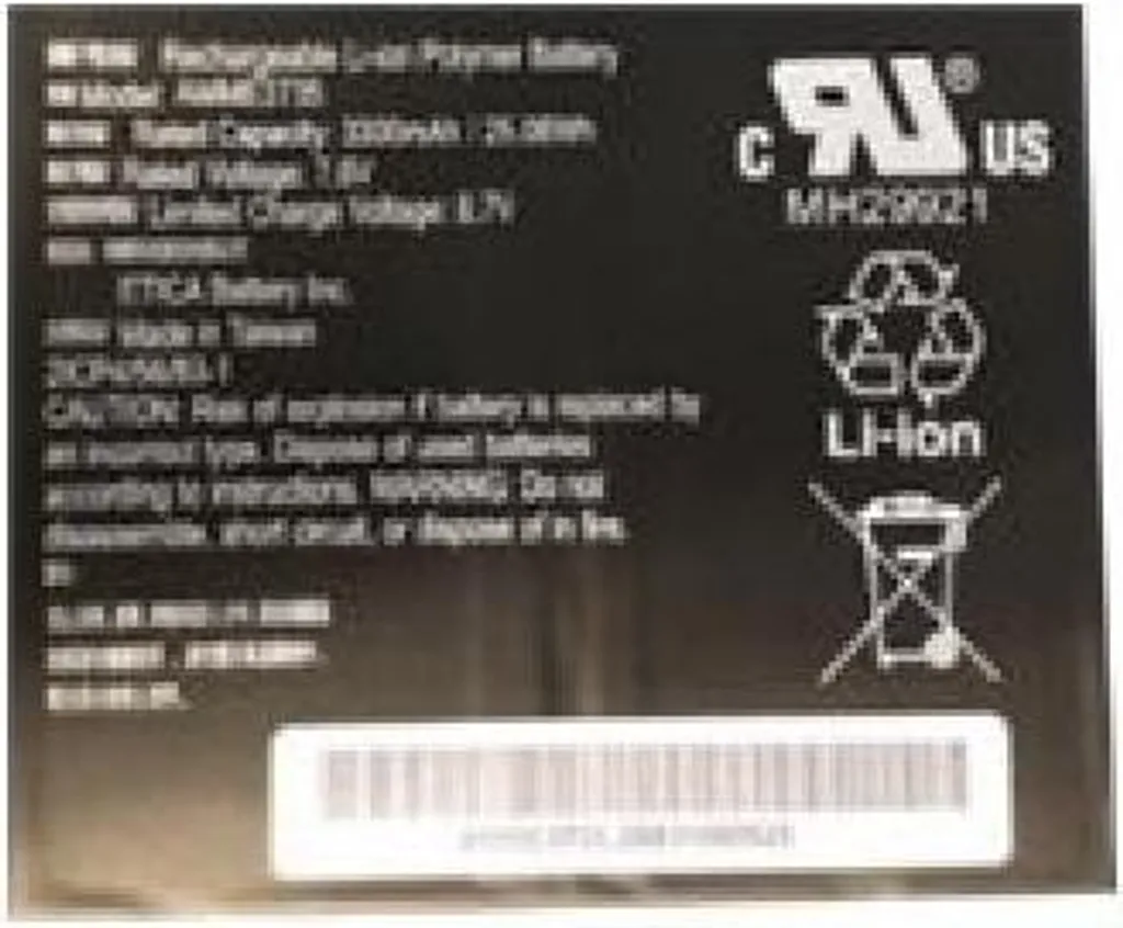 Batterie Zebra Li-Po 4950 mAh haute performance pour tablette mobile PC