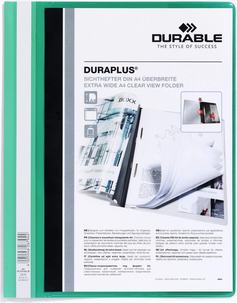 DURABLE Schnellhefter Durable A4 grün grün 0