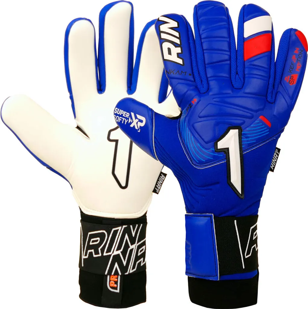 Gants de gardien Rinat Nkam Prime Bleu Taille 7 pour match et entraînement