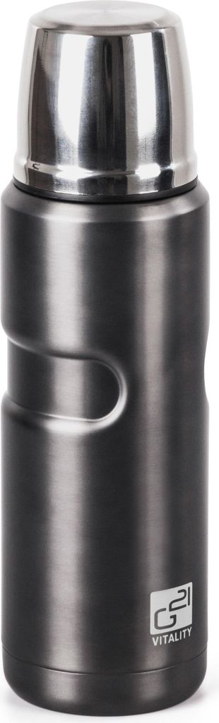 G21 Trinkflasche, 500 ml, stahlgrau