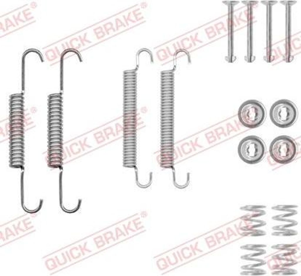QUICK BRAKE 105-0020 Zubehörsatz, Feststellbremsbacken OE kompatibel mit Freemont, iX35, Sportage