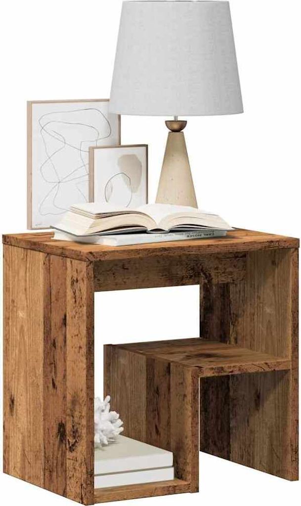 vidaXL Nachttisch Altholz-Optik 40x30x40 cm Holzwerkstoff