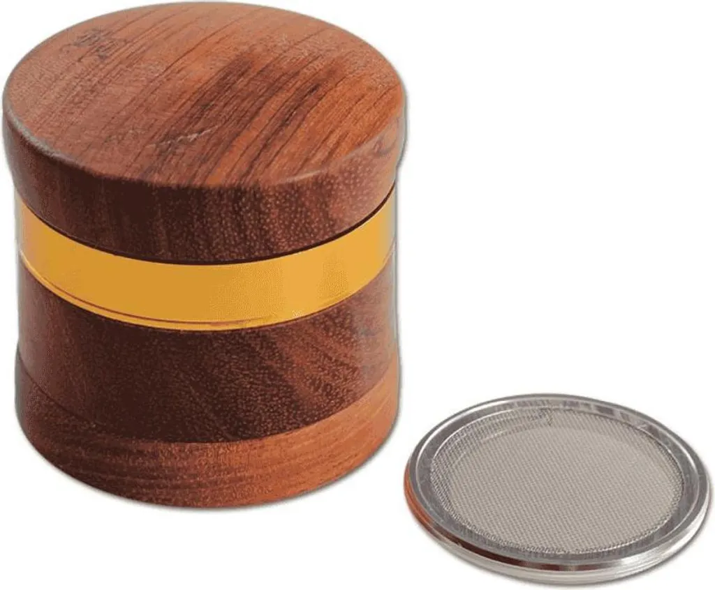 Broyeur en bois Black Leaf 4 pièces 60mm brun et bronze de qualité