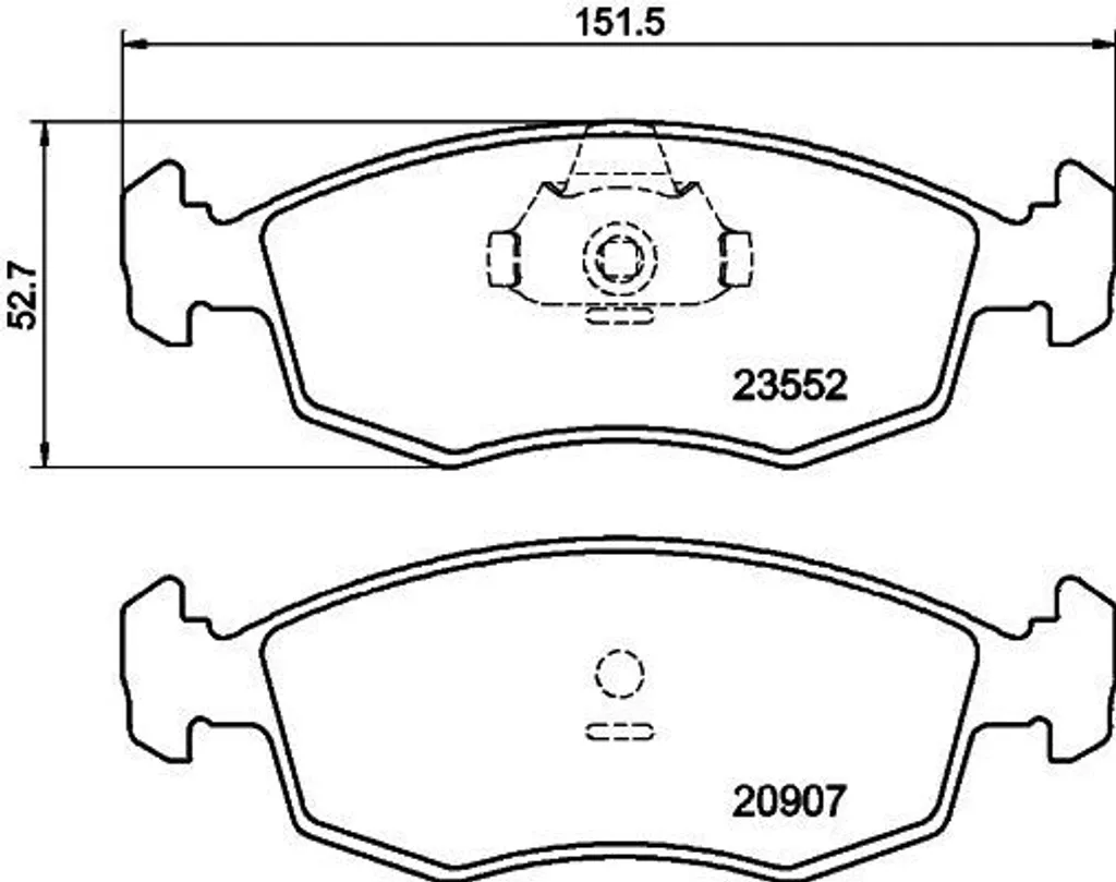 Stoppez les sifflements de frein : Plaquettes HELLA Fiat OE 71738151