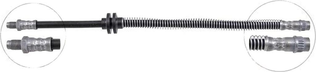 Bremsschlauch 407 mm INN M10x1.0 OUT M10x1.0 A.B.S. für RENAULT CLIO