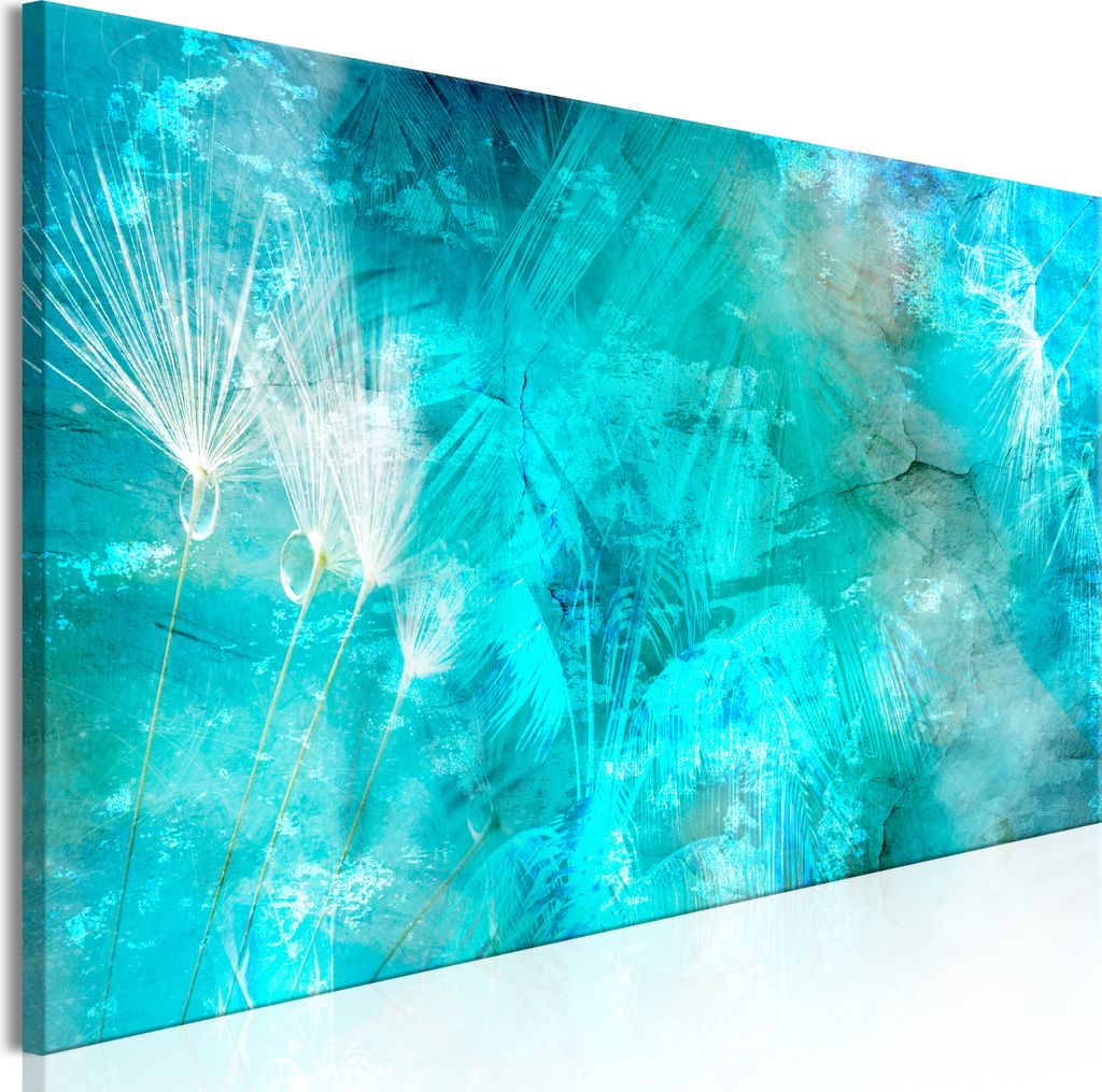 Modernes Wandbild b-A-0845-b-a (150x50 cm) - 1 Teilig Bilder Fotografie auf Leinwand Foto Bild Dekoration Wand Bilder Kunstdruck PUSTEBLUME