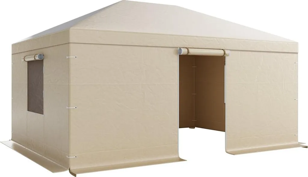 Bâche hivernage gazebo 3,68 x 4,9 m pour stockage de mobilier de jardin