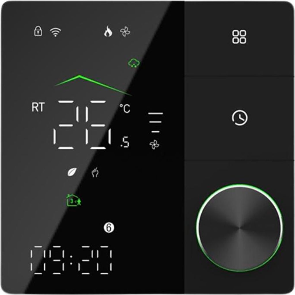 BOT WiFi Raumthermostat Tuya RTL3 3A schwarz