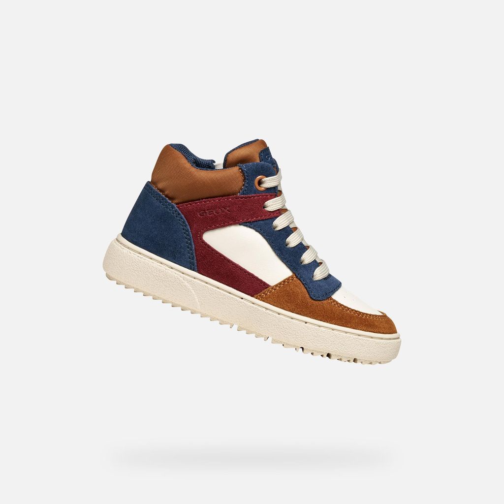 Geox Hellbraune Jungen-Sneaker Theleven 26