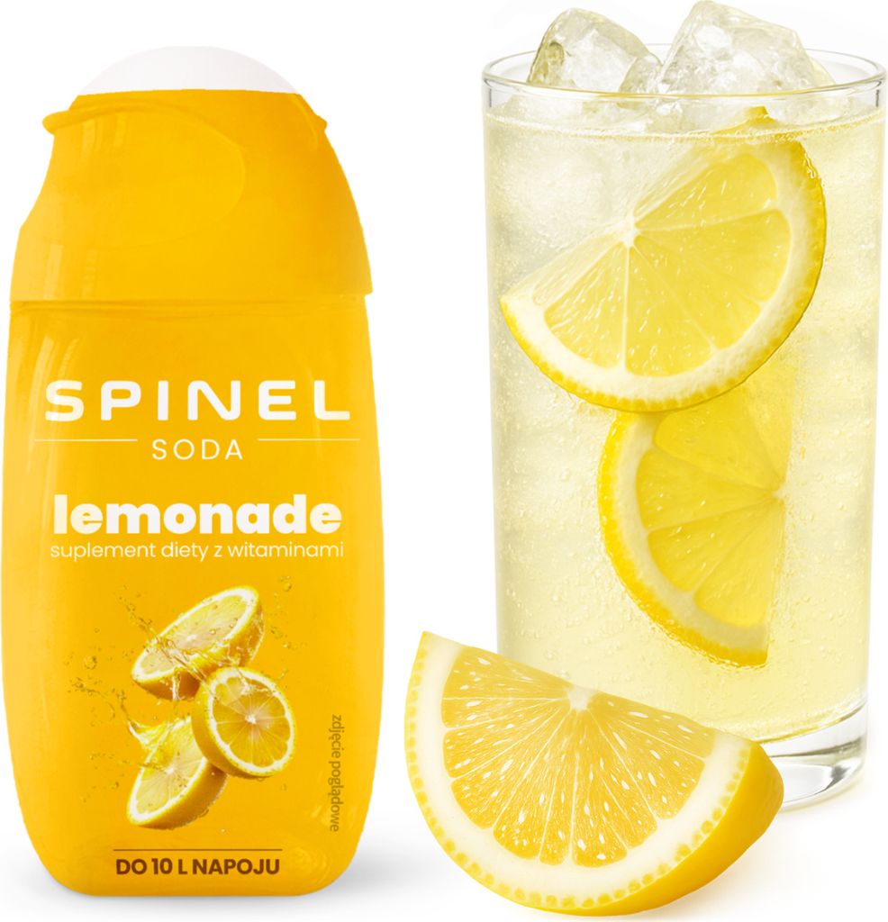 Spinel Soda Lemonade Zitrone Sirup 65ml, 1 Stück für SodaStream Wassersprudler