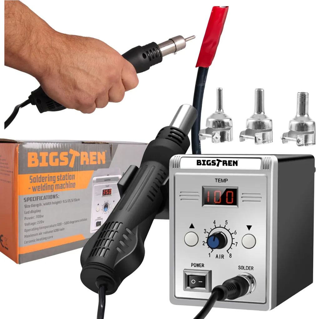 Solution soudure plastique efficace : station air chaud 700W réglable - 2