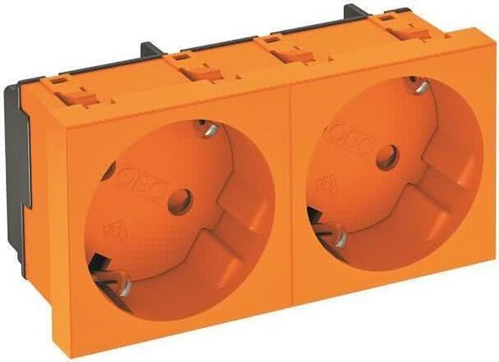 BETTERMANN STD-D3S ROR2 Steckdose 33°, 2-fach Schutzkontakt (6120105)