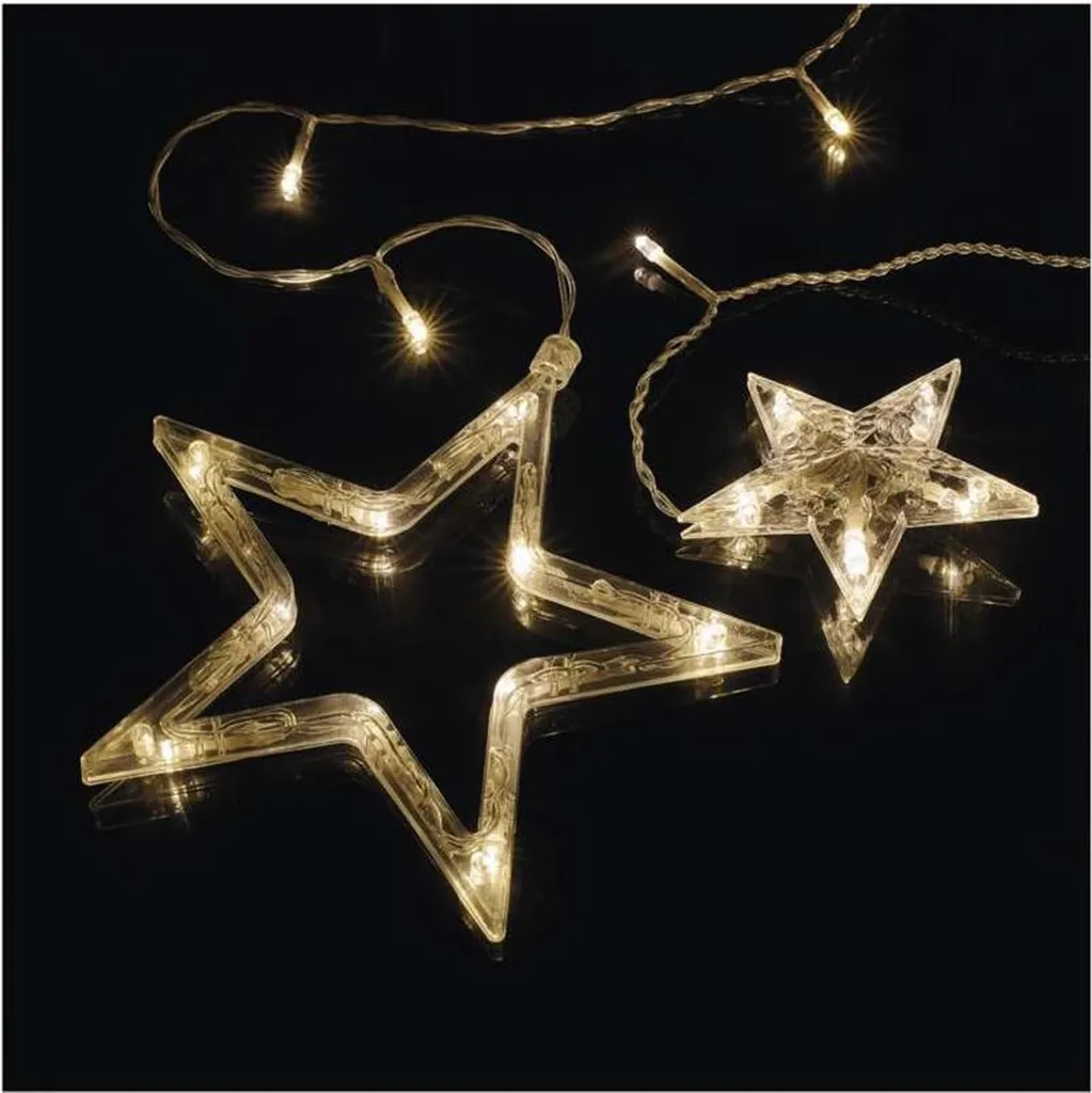 Guirlande Rideau Noël Étoiles LED 185x105 cm Lumière Blanc Chaud EMOS