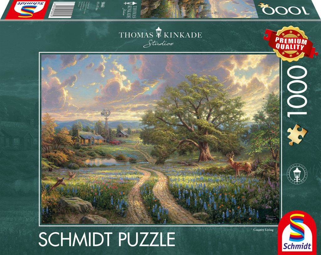 Thomas Kinkade, Country Living, 1.000 Teile Puzzle Image du produit 