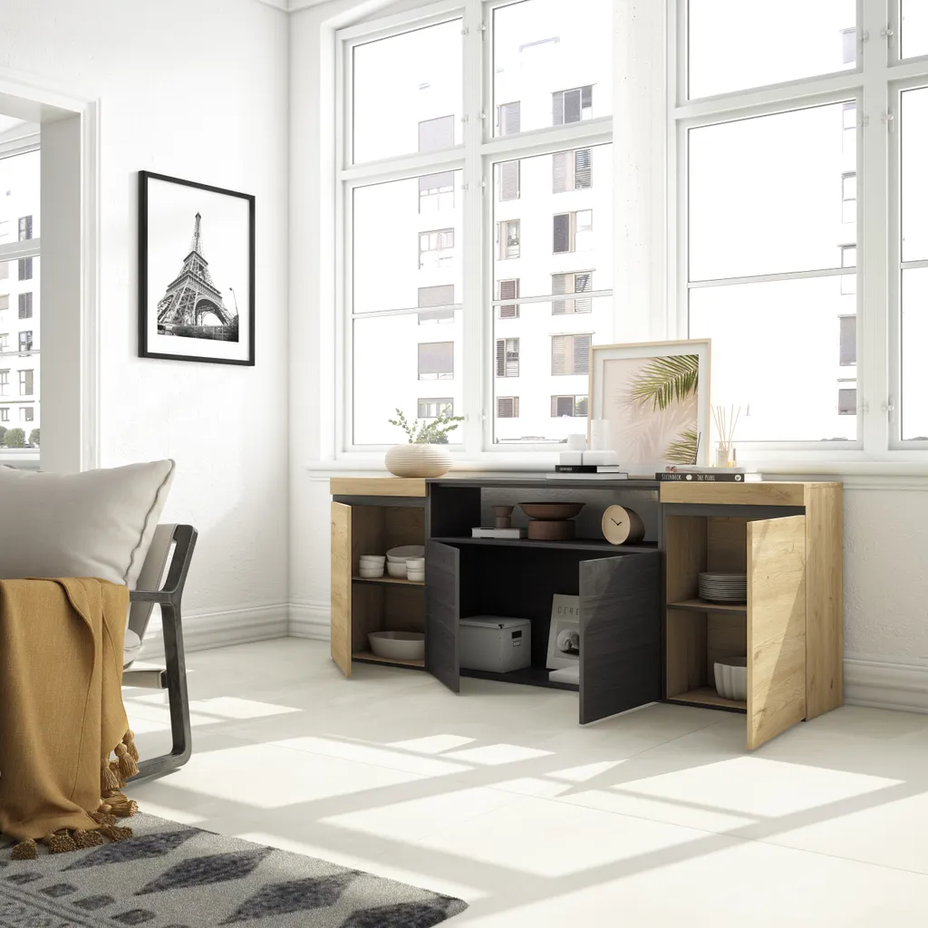 Buffet de cuisine pour optimiser le rangement des grands espaces - 3