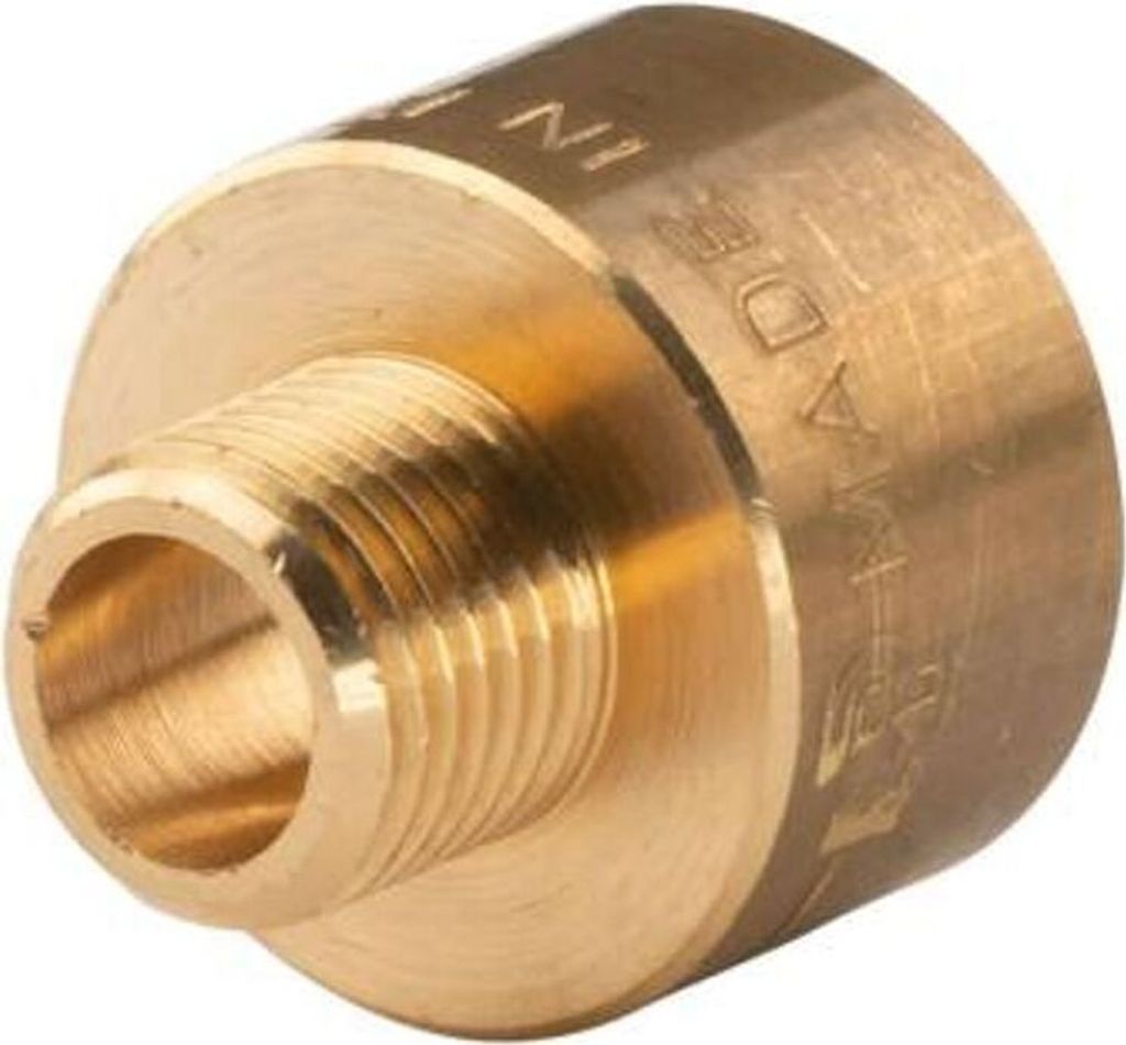 Messing Gewinde-Fitting Reduzierstück 1/2'IG (DN 15) - Produktbild 