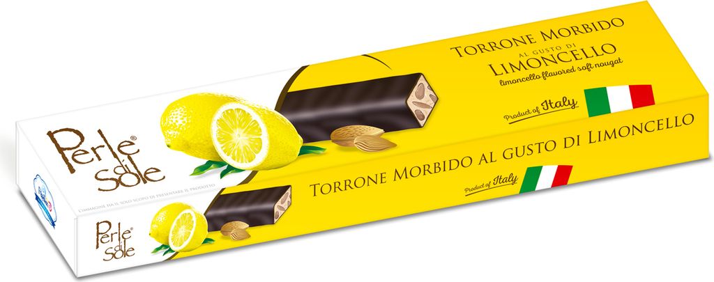 Perle di Sole Weicher Nougat mit dunklem Schokoladenüberzug Produktbild 