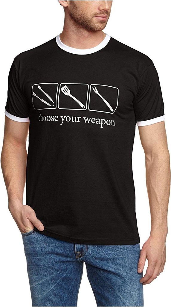 Touchlines Herren T-Shirt , Choose your weapon Schwarz, S Produktbild 