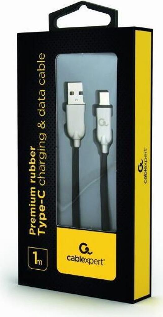 gembird Hochwertiges USB-Ladekabel vom Typ C, 1 m, schwarz