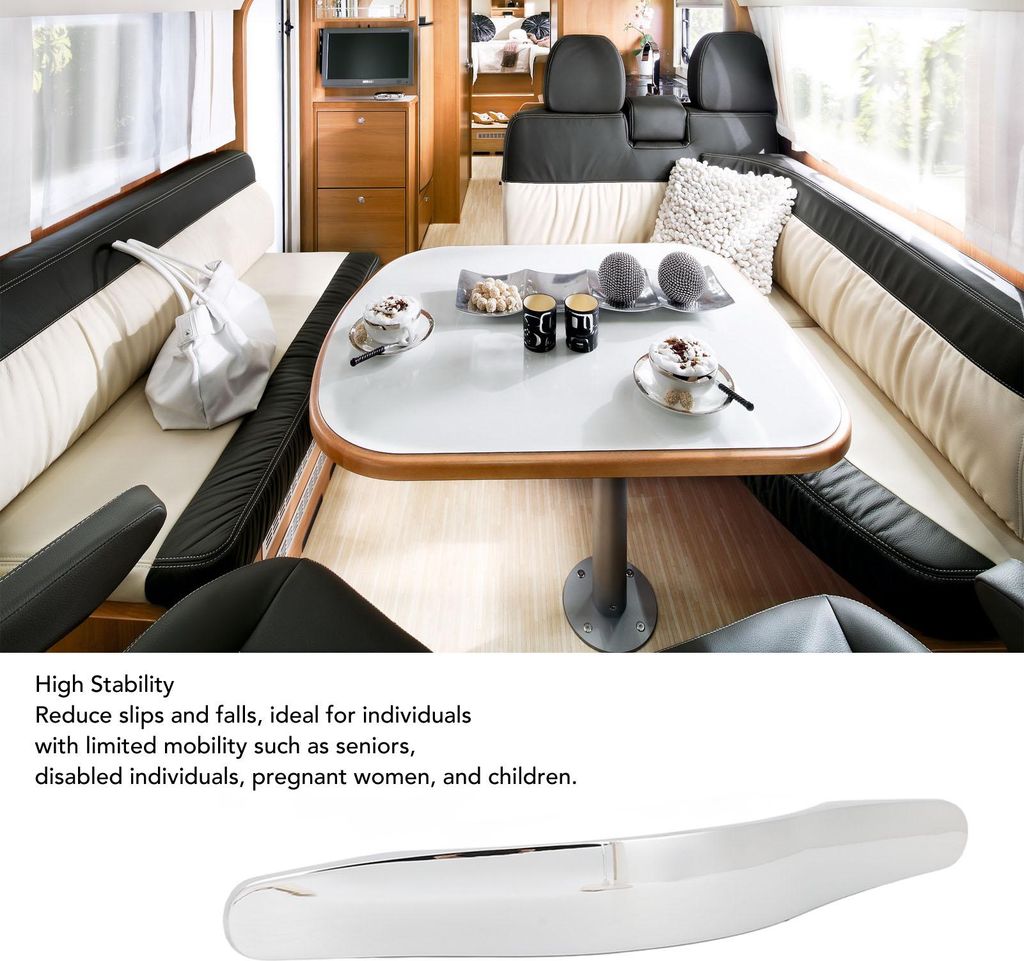 RV-Türgriff, 208 mm, rutschfest, verbesserte Sicherheit, Zinklegierung, hohe Stabilität, Haltegriff für Wohnmobil, Anhänger, Yacht, Boot