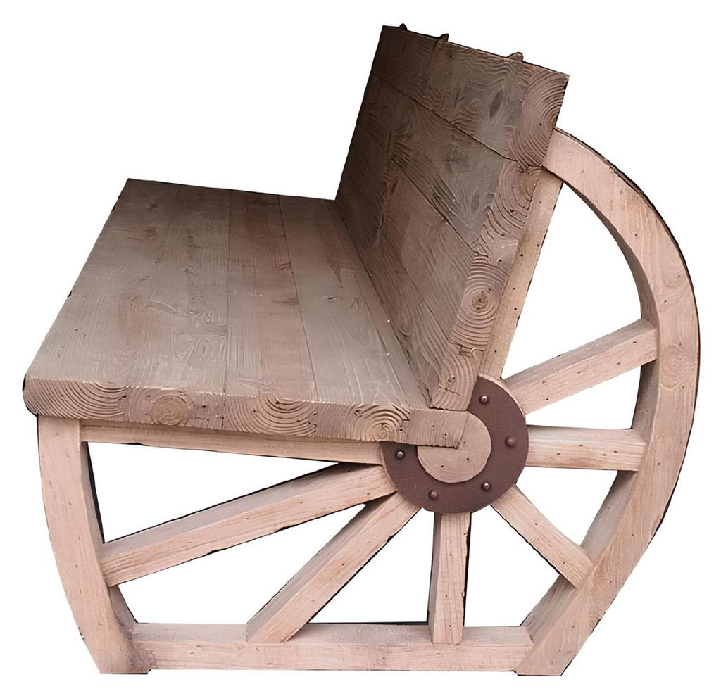 Gartenbank Holz Parkbank Massiv Sitzbank Garten Gartenmöbel 3 Sitzer Rad Möbel