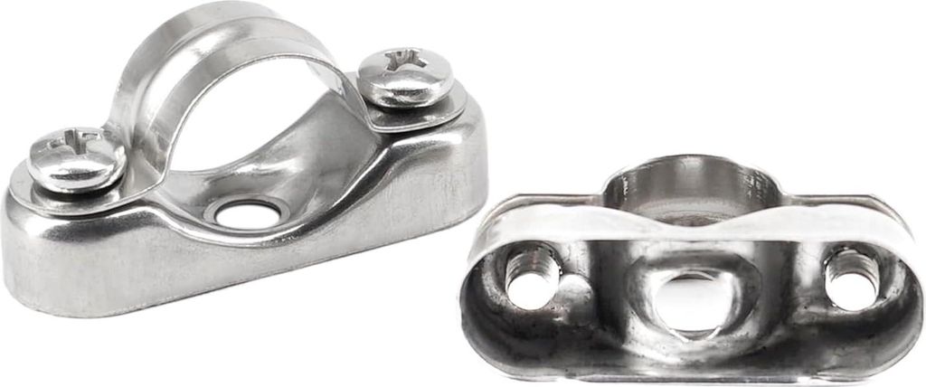 (10 Stück) 25-27mm Wandmontierte Schlauchschelle Rohrhalterung 304 Edelstahl Rohrbänder