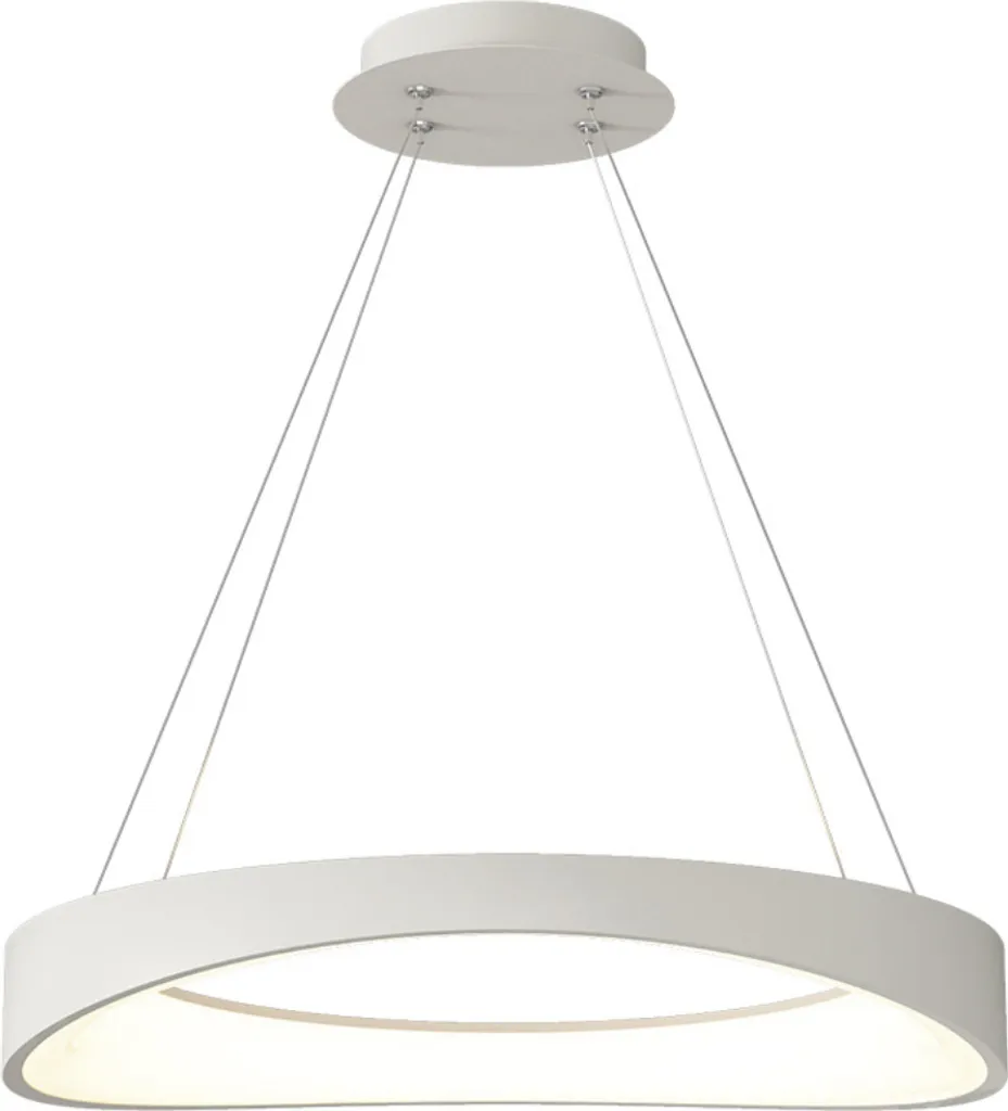 Éclairage LED Circulo 52 cm - Solution Anti-Zones d'Ombre Design Blanc
