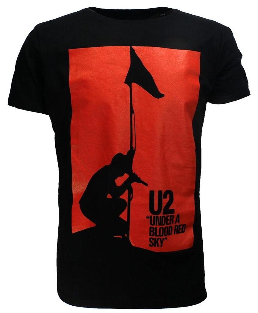U2 Under A Blood Red Sky T-Shirt | Klassischer Rock-Merch - S