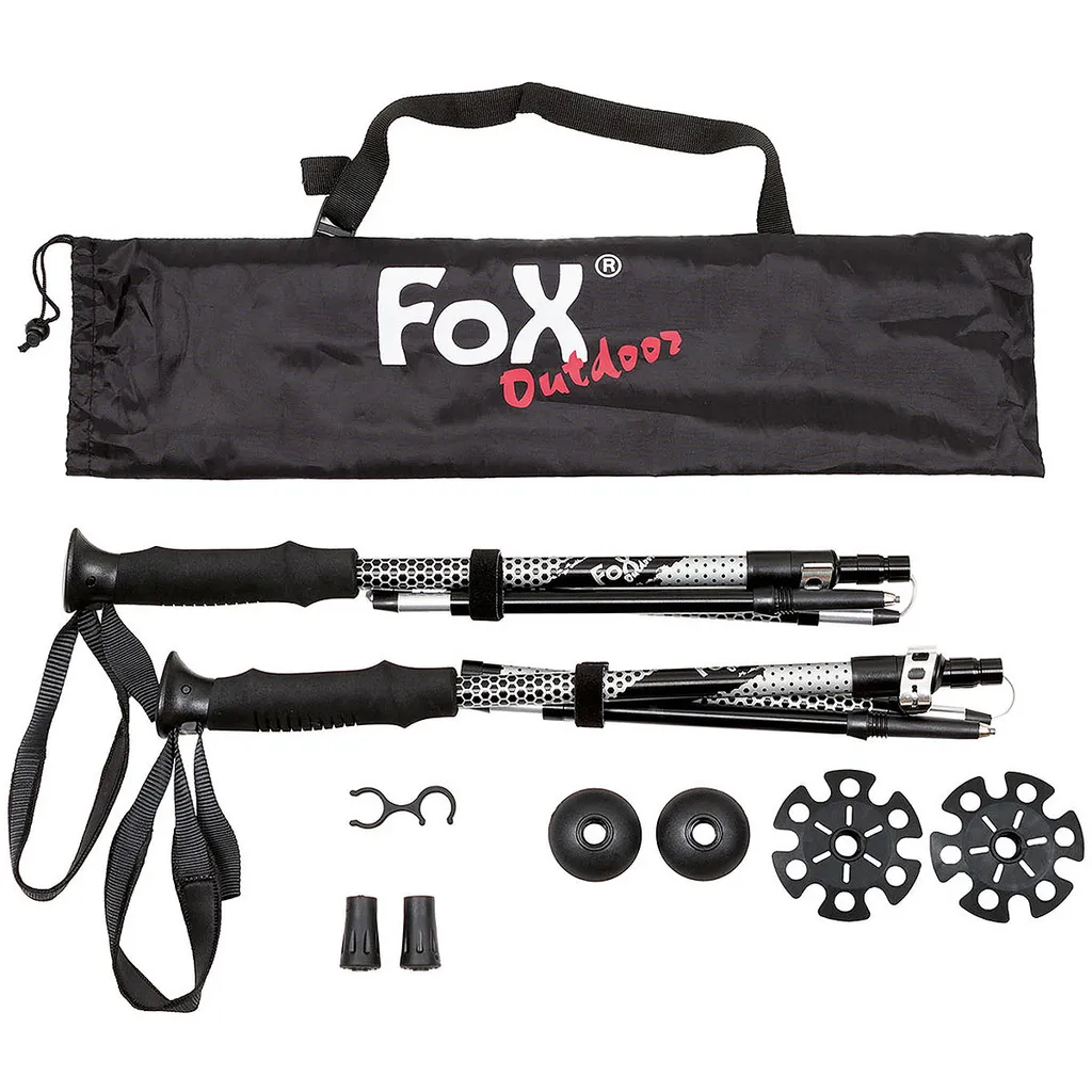 Bâtons de randonnée FoxOutdoor pour soulager vos genoux en montagne