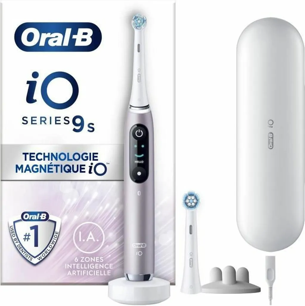 Brosse à dents Oral-B iO9s (2 Pièces) : Dites adieu à la plaque dentaire