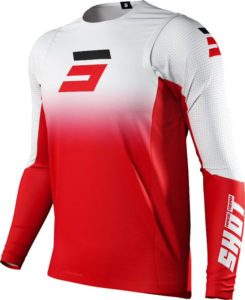 Maillot de Cross Respirant Shot Aerolite Gradient pour Pilote de Moto