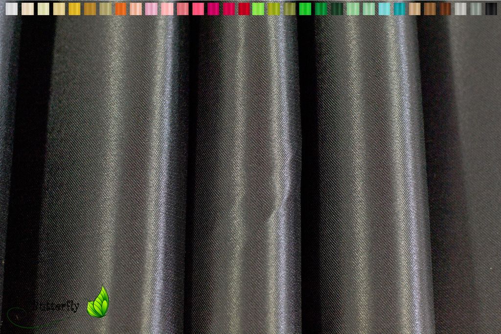Satinstoff 9,5m x 150cm, Farbauswahl:schwarz 030