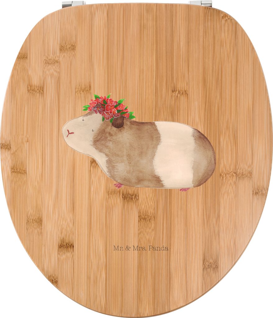 Mr. & Mrs. Panda klo deckel Meerschweinchen Weisheit - Transparent - Geschenk, WC Sitz, Brille, Klodeckel, Toilettendeckel, Wunder, Wunderland, Blu...
