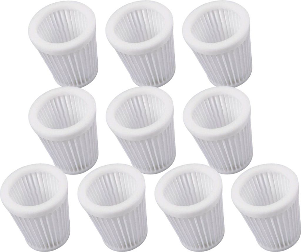 10x Trade-Shop HEPA-Filter Luftreinigerfilter kompatibel mit Bosch Gas 18V-li 14.4v PAS 18 LI, 64X50X70mm