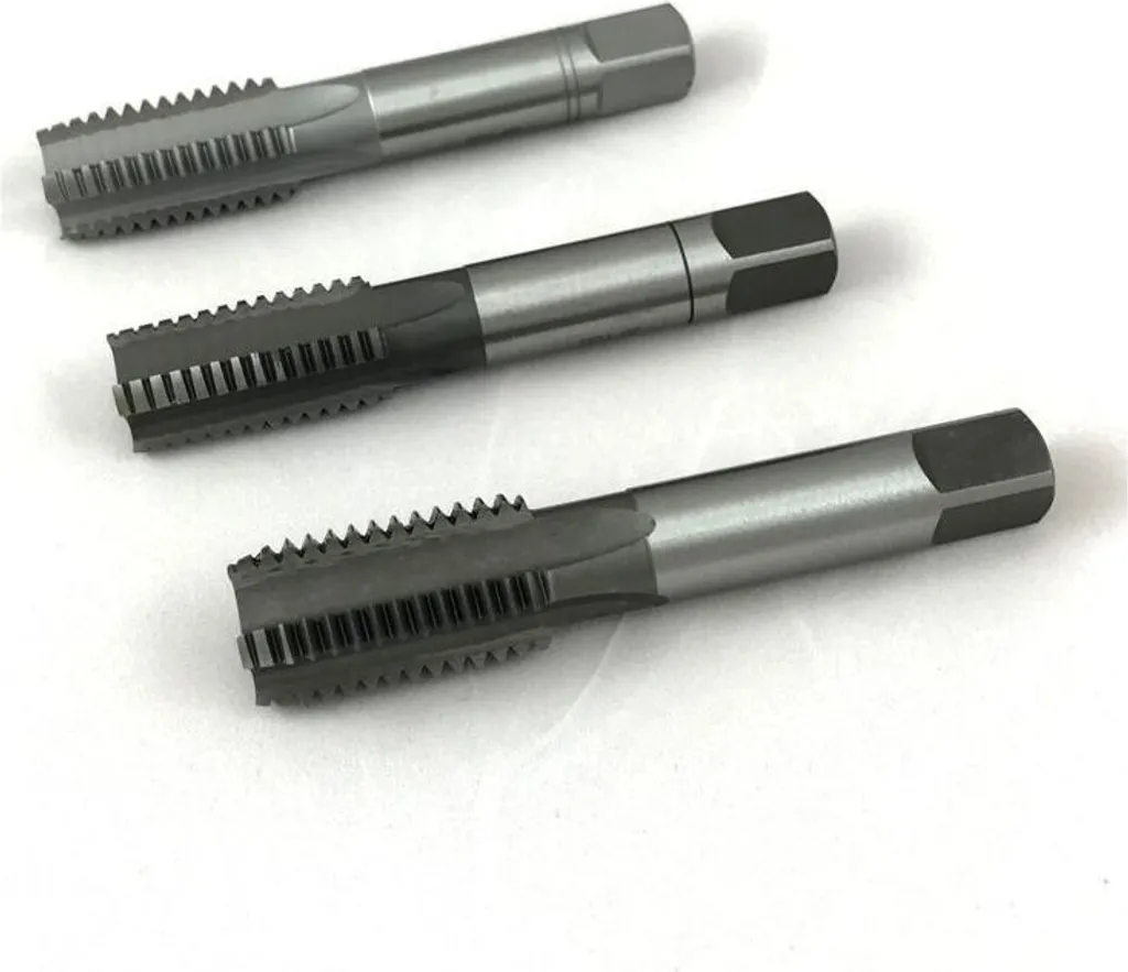 Tarauds à main 3/4 HSS DIN2181 en acier haute performance 3 unités