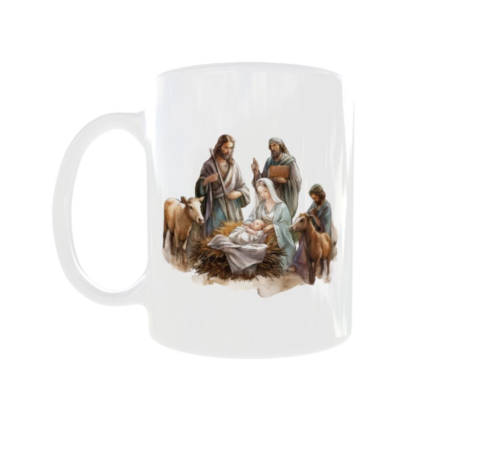 Becher 300ml Weihnachten Krippenspiel Jesus v3 Produktbild 