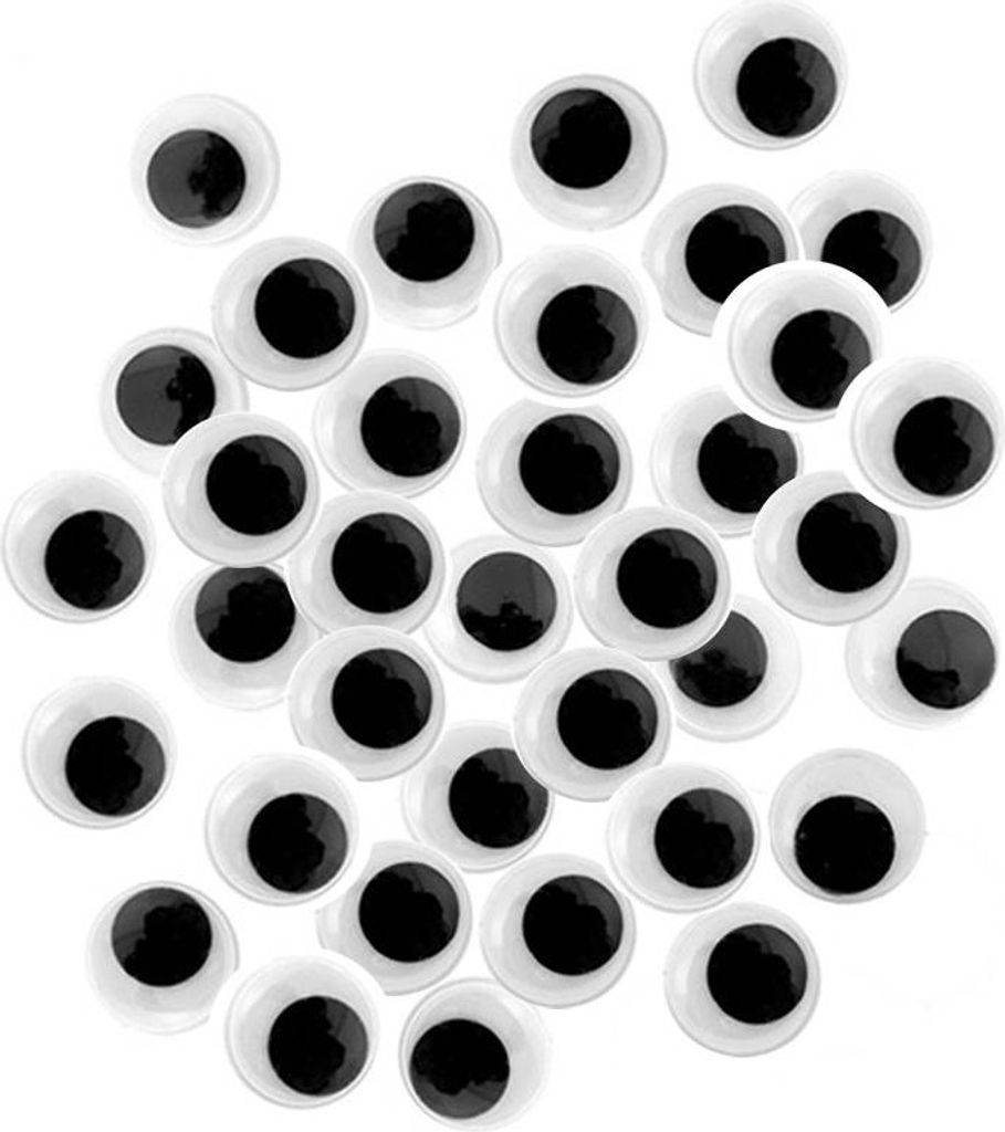 AUGEN Plastik Wiggle Googly Eyes Basteln Puppen 8mm/80 Stk.