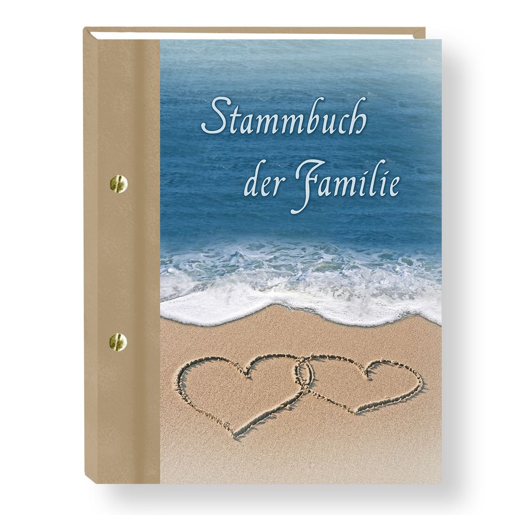 Stammbuch der Familie Ocean Stammbücher A5 A4 Strandhochzeit Familienstammbuch 