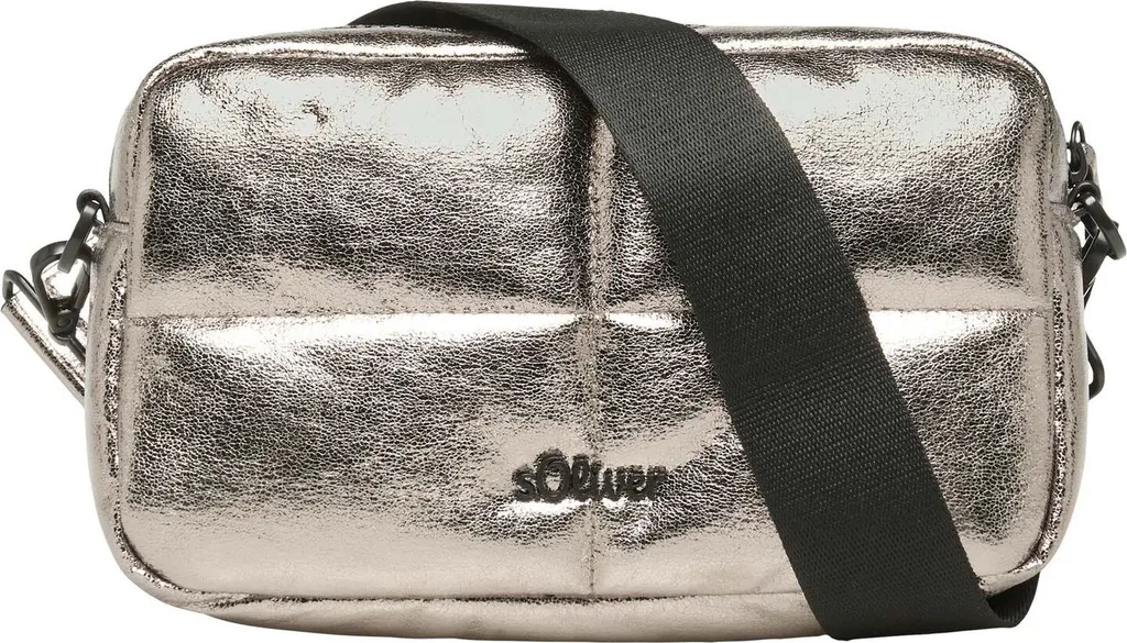 Sac à épaule blanc argenté s.Oliver Camera Bag au design épuré et compact