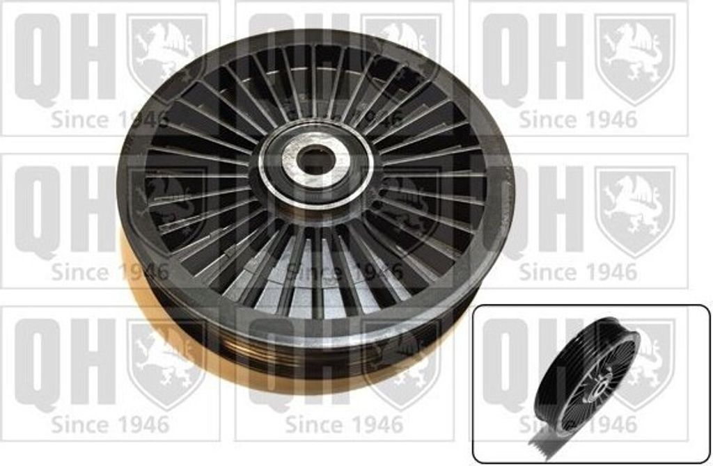 QUINTON HAZELL QTA1353 Umlenkrolle Keilrippenriemen 124mm für OPEL INSIGNIA Caravan Mokka / Mokka X (J13) Astra J Sports Tourer (P10) ASTRA J