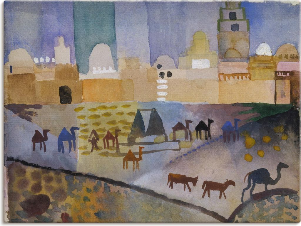 ARTland Leinwandbild Kairouan I. 1914. Größe: 40x30 cm
