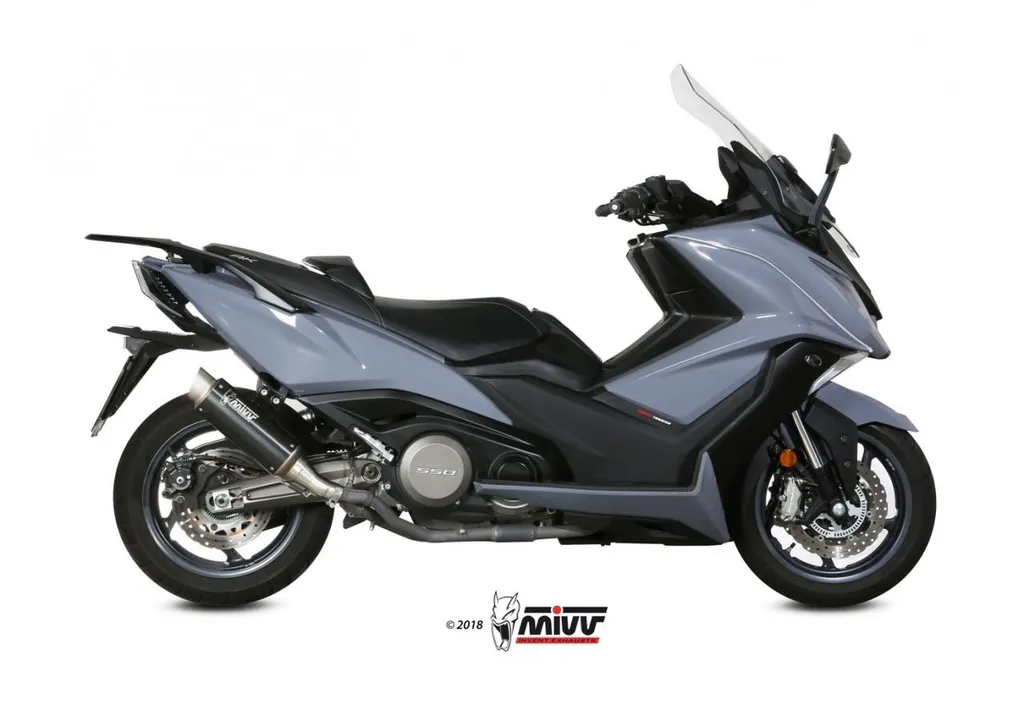 Échappement Sport Mivv GP Pro Noir pour Scooter KYMCO AK 550 17-20