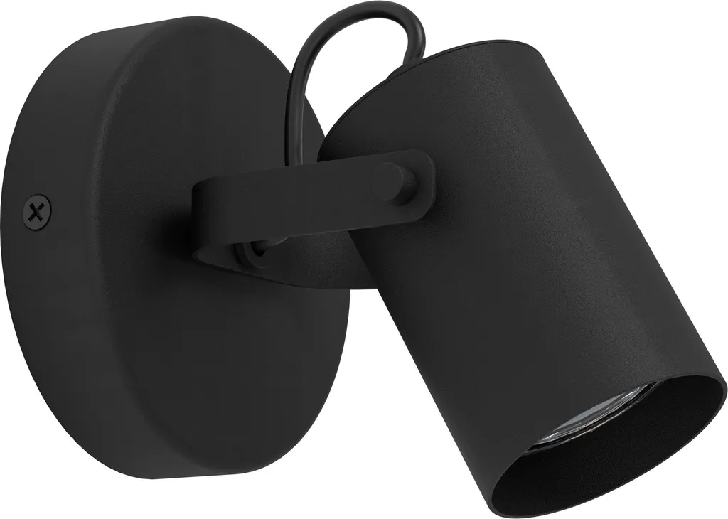 Luminaire Plafonnier Noir pour Couloir et Salon Eglo SOREGO LED GU10