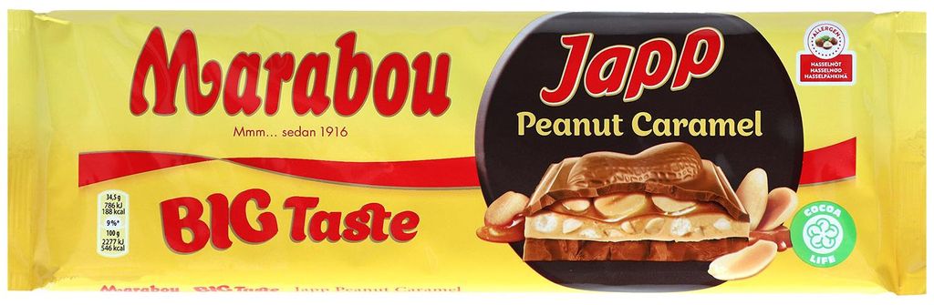 Marabou Big Taste Japp Peanut Caramel 276g Produktbild 